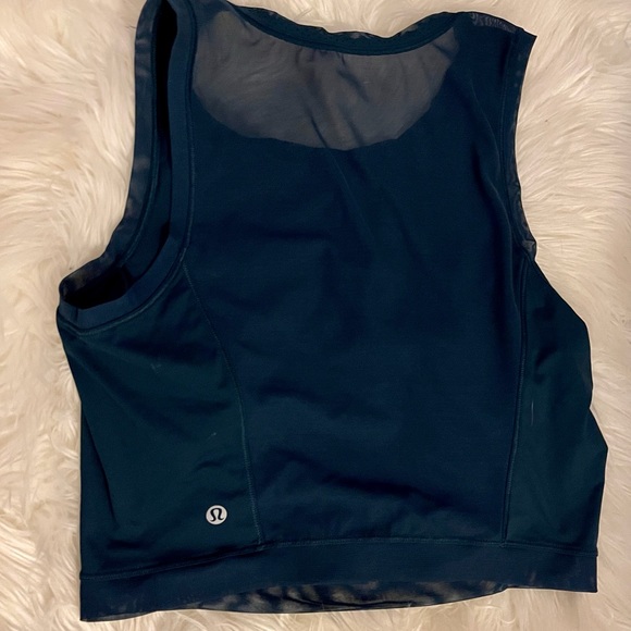 Lululemon free runner crop tank top Alberta Lake - Picture 13 of 15
